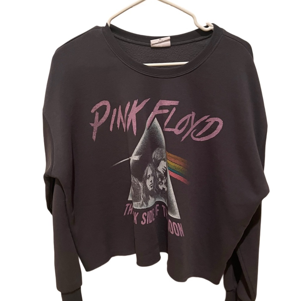 Pink Floyd Charcoal Tee with Pink Accents